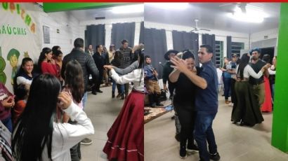 festividades farroupilhas na Escola Estadual Pompílio Xavier dos Santos